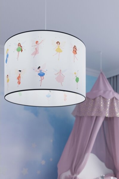 Sollux SL.1417 - Lampadario a sospensione per bambini FAIRY 1xE27/15W/230V diametro 40 cm