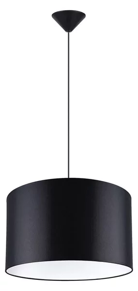 Sollux SL.1406 - Lampadario a sospensione con filo NOVA 1xE27/15W/230V diametro 40 cm nero