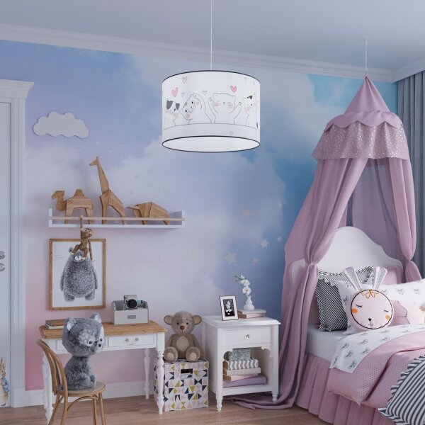 Sollux SL.1418 - Lampadario a sospensione per bambini CAT 1xE27/15W/230V diametro 30 cm