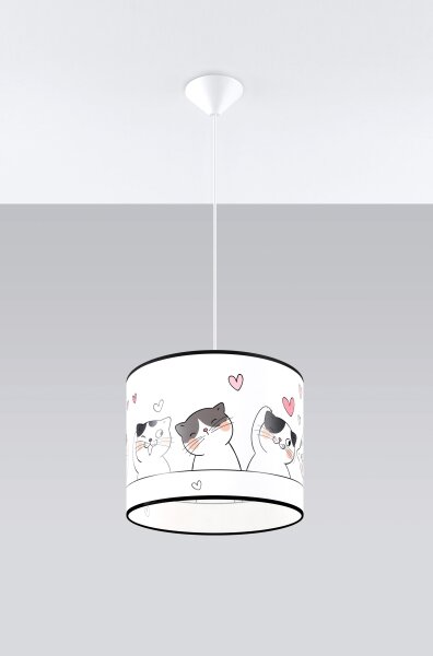 Sollux SL.1418 - Lampadario a sospensione per bambini CAT 1xE27/15W/230V diametro 30 cm