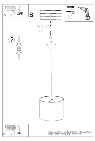 Sollux SL.1414 - Lampadario a sospensione per bambini PRINCESS 1xE27/15W/230V diametro 30 cm