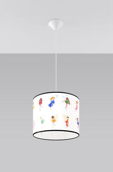 Sollux SL.1416 - Lampadario a sospensione per bambini FAIRY 1xE27/15W/230V diametro 30 cm