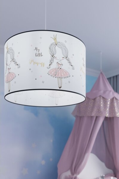 Sollux SL.1414 - Lampadario a sospensione per bambini PRINCESS 1xE27/15W/230V diametro 30 cm