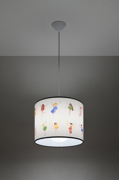 Sollux SL.1416 - Lampadario a sospensione per bambini FAIRY 1xE27/15W/230V diametro 30 cm