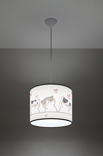 Sollux SL.1418 - Lampadario a sospensione per bambini CAT 1xE27/15W/230V diametro 30 cm