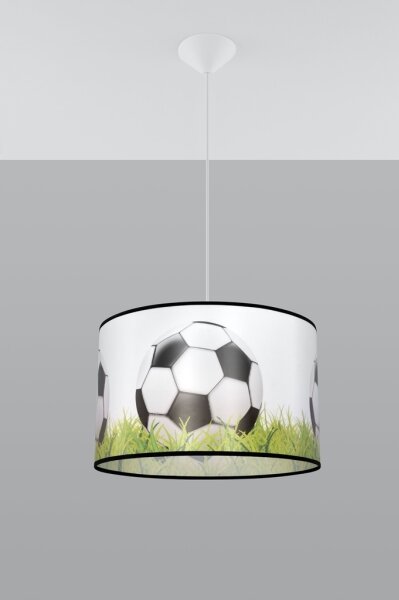 Sollux SL.1429 - Lampadario a sospensione per bambini FOOTBALL 1xE27/15W/230V diametro 40 cm