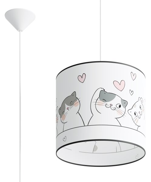 Sollux SL.1418 - Lampadario a sospensione per bambini CAT 1xE27/15W/230V diametro 30 cm