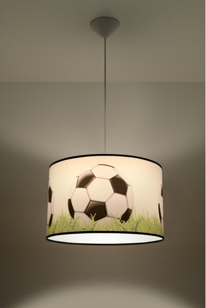 Sollux SL.1429 - Lampadario a sospensione per bambini FOOTBALL 1xE27/15W/230V diametro 40 cm