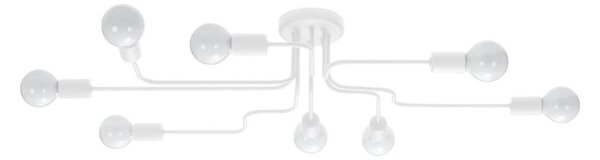 Sollux SL.1444 - Lampadario a plafone VECTOR 8xE27/15W/230V bianco