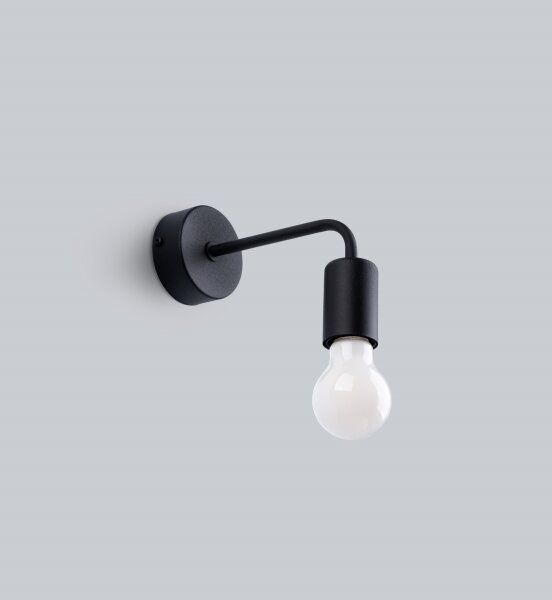 Sollux SL.1449 - Applique NORAH 1xE27/15W/230V nero