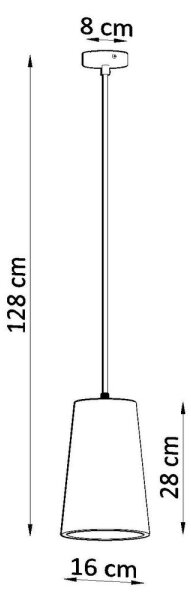 Sollux SL.0849 - Lampadario a sospensione con filo GULCAN 1xE27/15W/230V