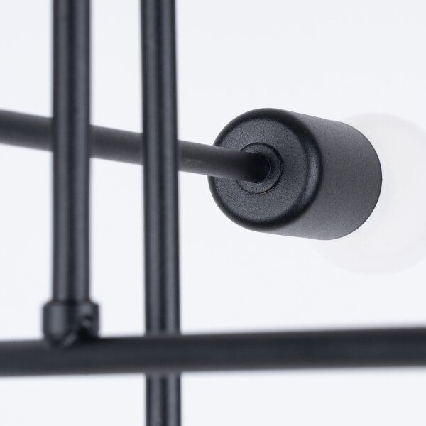 Sollux SL.1453 - Lampadario a sospensione con supporto rigido NORAH 6xE27/15W/230V nero