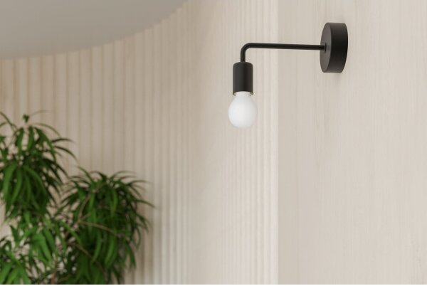 Sollux SL.1449 - Applique NORAH 1xE27/15W/230V nero