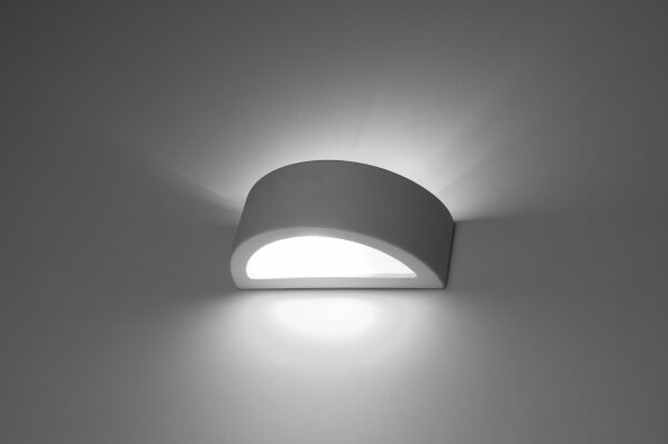Sollux SL.1458 - Applique ATENA 1xE27/15W/230V 20 cm bianco