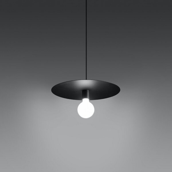 Sollux SL.0853 - Lampadario su filo FLAVIO 1xE27/60W/230V nero