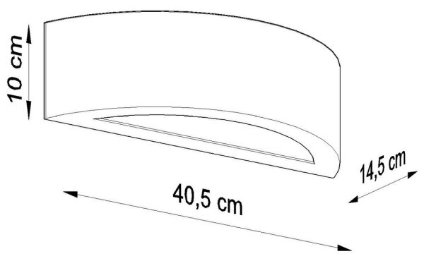 Applique ATENA 1xE27/60W/230V grigia