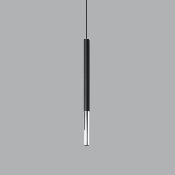 Sollux SL.0885 - Lampadario a sospensione con filo MOSAIC 1xG9/12W/230V nero/cromo