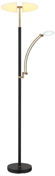 Globo 58909B - Lampada da terra LED dimmerabile TIRANA 40W/230V + 5,5W nero