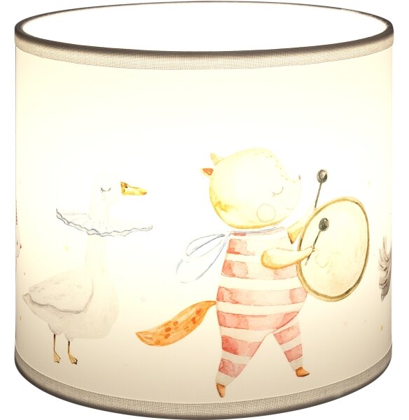 Brilagi - Paralume universale BOBO E27 diam. 15 cm bianco/animaletti