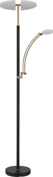 Globo 58909B - Lampada da terra LED dimmerabile TIRANA 40W/230V + 5,5W nero