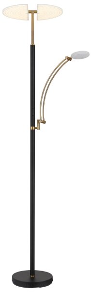 Globo 58909B - Lampada da terra LED dimmerabile TIRANA 40W/230V + 5,5W nero