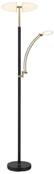 Globo 58909B - Lampada da terra LED dimmerabile TIRANA 40W/230V + 5,5W nero
