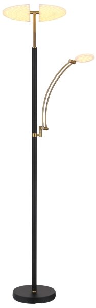 Globo 58909B - Lampada da terra LED dimmerabile TIRANA 40W/230V + 5,5W nero