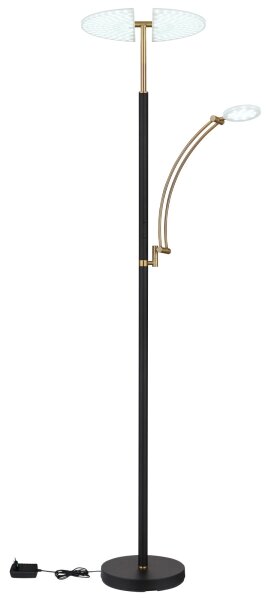 Globo 58909B - Lampada da terra LED dimmerabile TIRANA 40W/230V + 5,5W nero