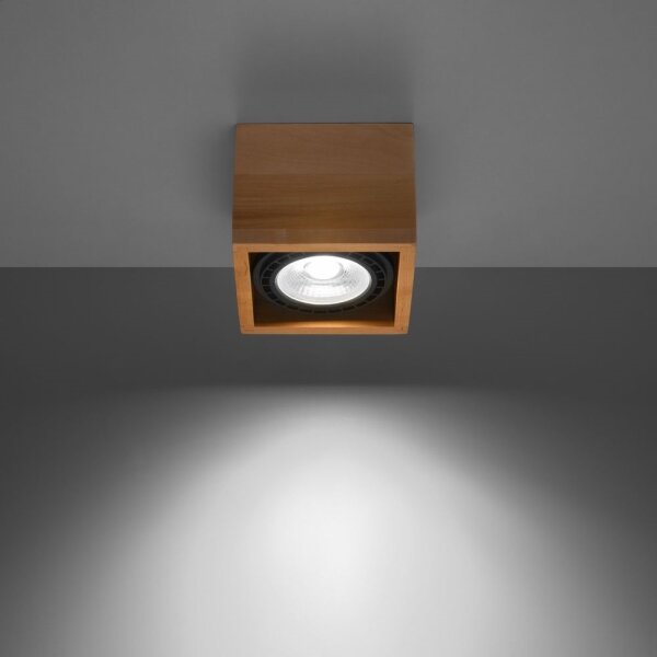 Sollux SL.0915 - Plafoniera QUATRO AR111 1xGU10/40W/230V faggio