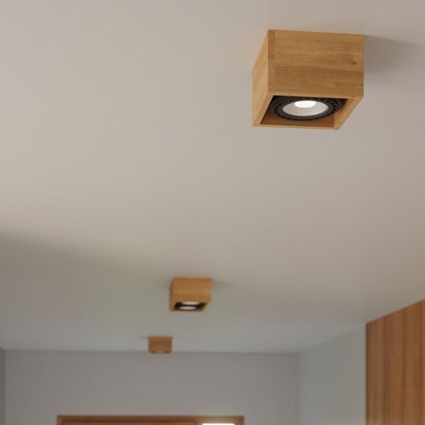 Sollux SL.0915 - Plafoniera QUATRO AR111 1xGU10/40W/230V faggio