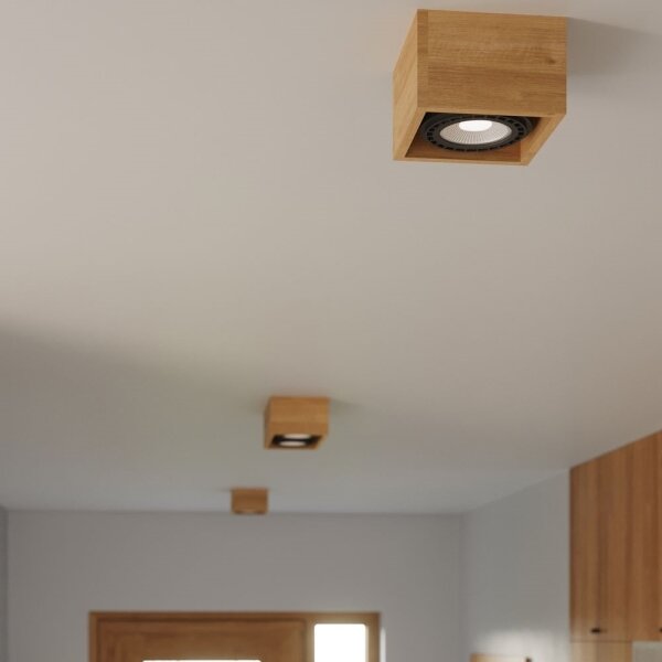 Sollux SL.0916 - Plafoniera QUATRO 2xGU10/40W/230V faggio