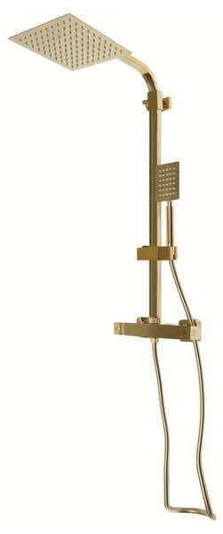 Rubinetto per doccia - Rubinetto per l'acqua della doccia - Rubinetto termostatico - Doccia a pioggia - Rubinetto per il bagno - Ottone e acciaio inossidabile