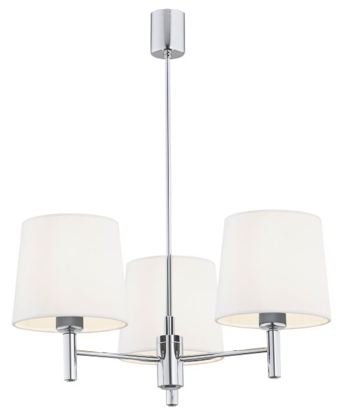 Brilagi - Lampadario a stelo MONTE 3xE27/60W/230V crema/cromo lucido