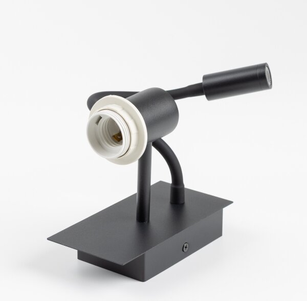 Brilagi - Lampada LED flessibile BOBO 1xE27/25W/230V + LED/3W nero/bianco/coniglietti