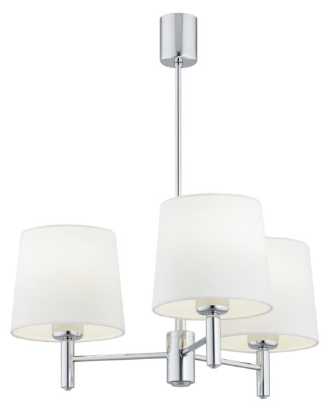 Brilagi - Lampadario a stelo MONTE 3xE27/60W/230V crema/cromo lucido
