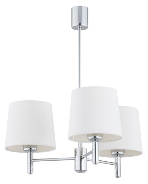 Brilagi - Lampadario a stelo MONTE 3xE27/60W/230V crema/cromo lucido