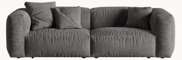 Divano componibile 3 posti in velluto Martina, larg. 244 cm