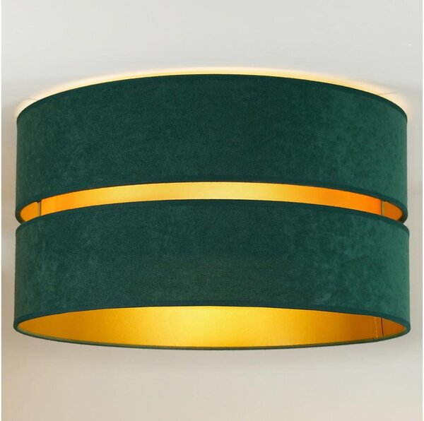 Duolla - Plafoniera DUO 1xE27/40W/230V diametro 40 cm verde/oro