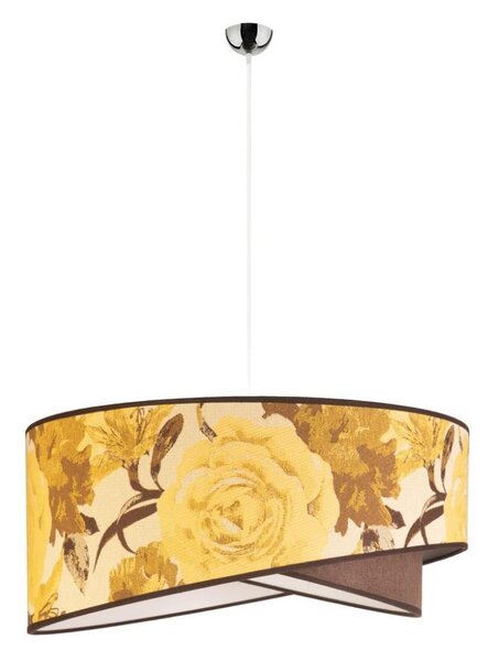 Duolla - Lampadario a sospensione con filo ROYAL 1xE27/40W/230V diametro 50 cm giallo