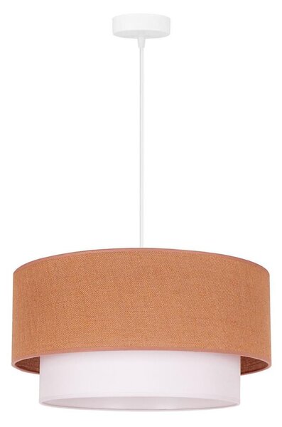 Duolla - Lampadario a sospensione con filo BOHO 1xE27/40W/230V diametro 45 cm beige/bianco