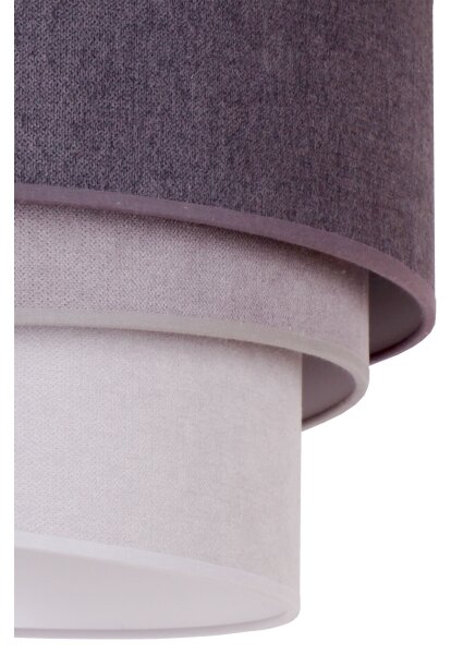 Duolla - Lampadario a sospensione con filo TRIO 1xE27/15W/230V diametro 45 cm antracite/grigio/bianco