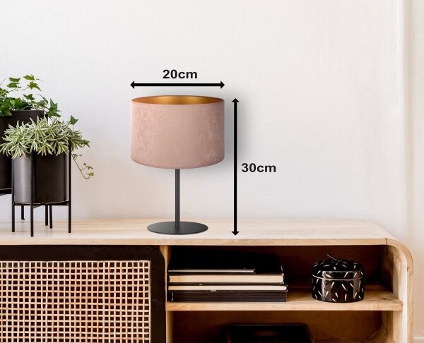Duolla - Lampada da tavolo ROLLER 1xE14/15W/230V diametro 20 cm beige/oro