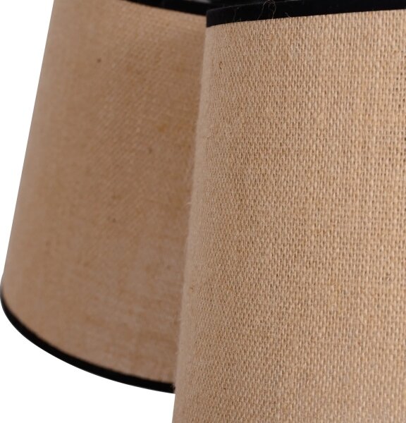 Duolla - Lampadario a sospensione con filo ROSSA 3xE27/15W/230V diametro 75 cm marrone/nero