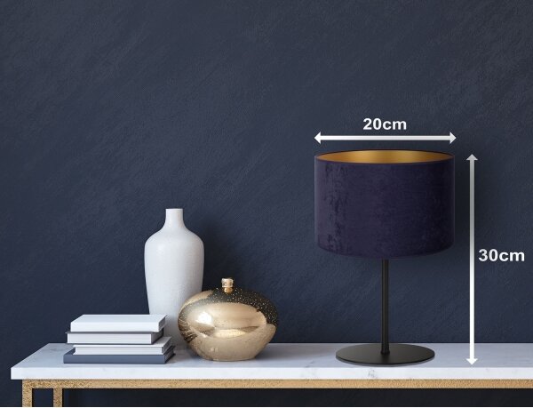Duolla - Lampada da tavolo ROLLER 1xE14/15W/230V diametro 20 cm blu/oro