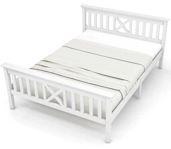 Struttura del letto - Letto - Divano letto - Letto a scomparsa - Testiera a forma di X - Legno massello di pino - Con cassetti