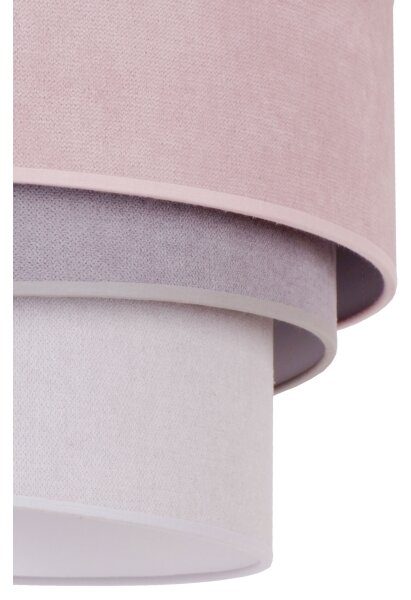Duolla - Plafoniera TRIO 1xE27/15W/230V diametro 45 cm rosa/grigio/bianco