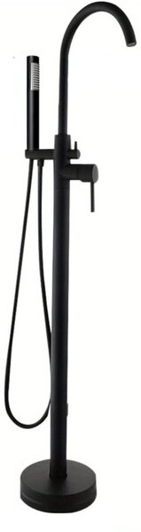 Rubinetto da bagno a colonna singola - Miscelatore per vasca da bagno - Rubinetto per vasca da bagno con installazione a pavimento - Doccetta - Miscelatore monocomando