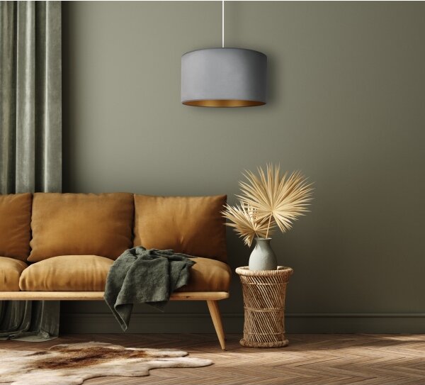 Brilagi - Lampadario a sospensione con filo VELVET 1xE27/40W/230V menta/oro