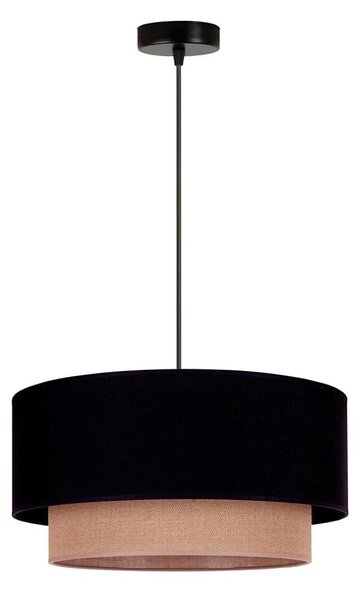 Duolla - Lampadario a sospensione con filo BOHO 1xE27/15W/230V diametro 45 cm nero/marrone