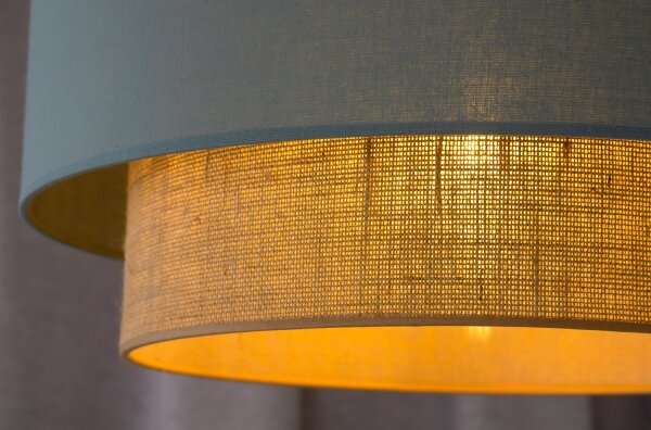 Duolla - Lampadario a sospensione con filo BOHO 1xE27/15W/230V diametro 45 cm verde/marrone